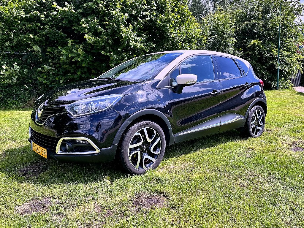 Renault Captur 1.2 TCE 120 EDC 2014 Zwart, Auto's, Renault, Stof, 625 kg, 4 cilinders, Zwart
