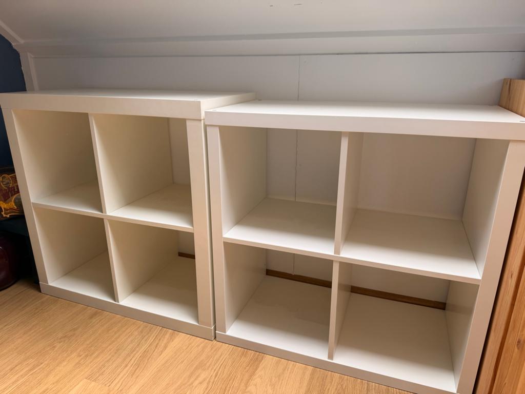 Witte vakkenkast / boekenkast - 2 maten beschikbaar, Huis en Inrichting, Kasten | Wandmeubels, Ophalen, Met plank(en), Gebruikt