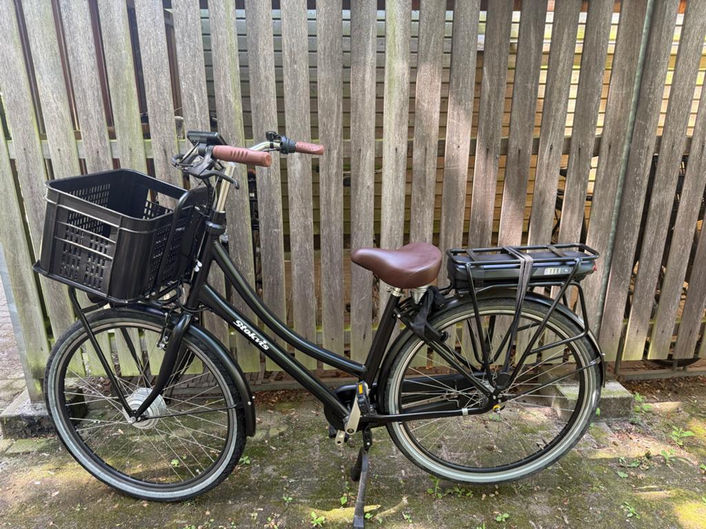 Elektrische transport fiets 48cm, Gebruikt, 47 tot 51 cm, 50 km per accu of meer, Ophalen
