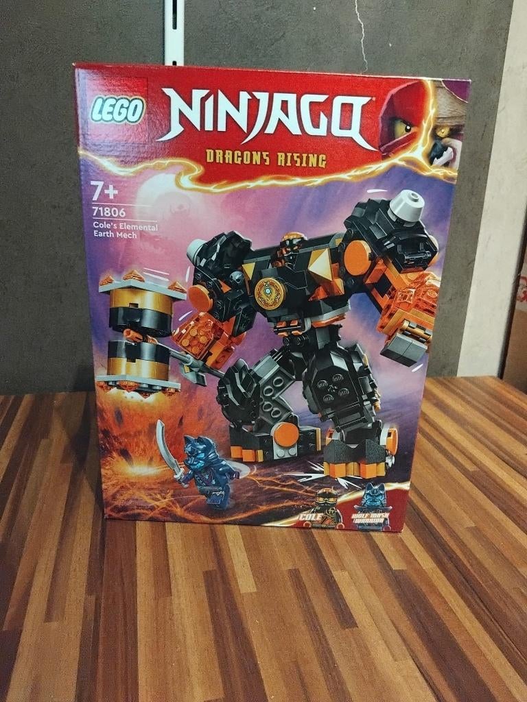 Lego Ninjago 71806 I Cole's elementaire aardemecha Nieuw, Lego, Nieuw, Ophalen of Verzenden, Compleet