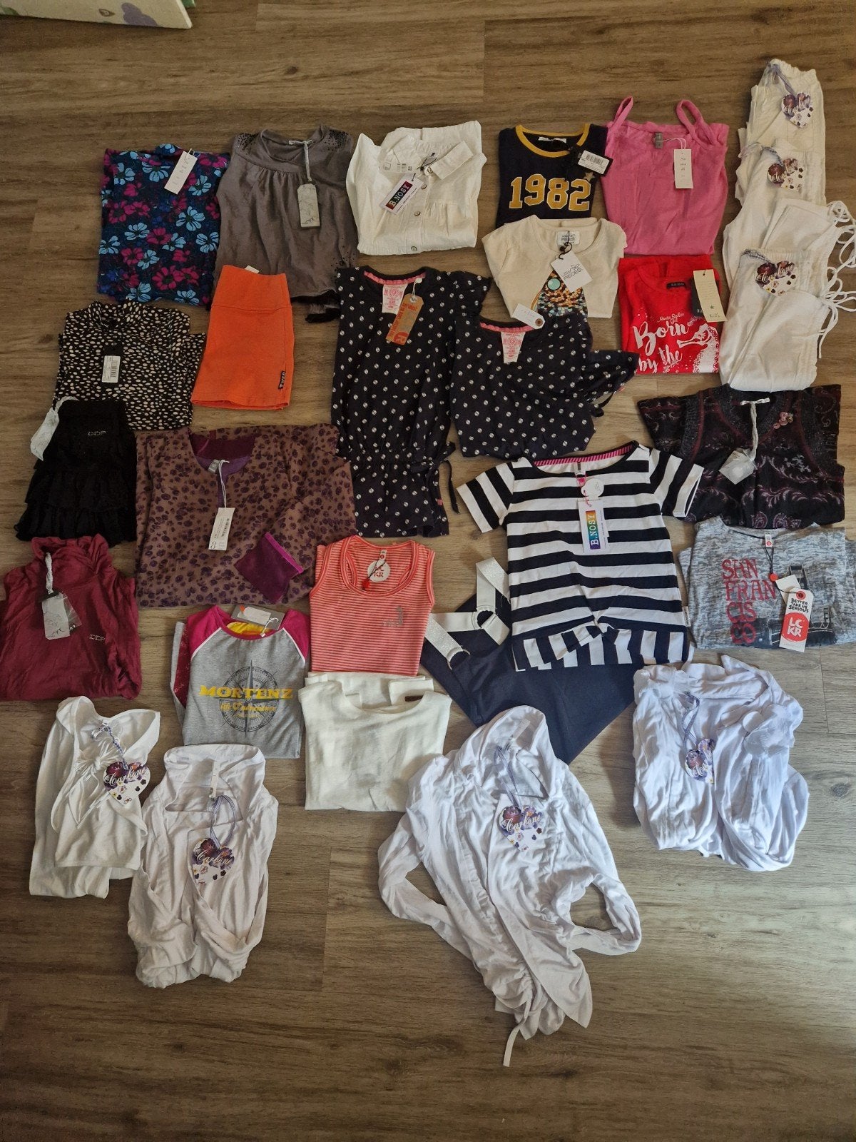 Partij diverse merken meisjeskleding  50 stuks nieuw, Ophalen of Verzenden, Nieuw, Maat 128