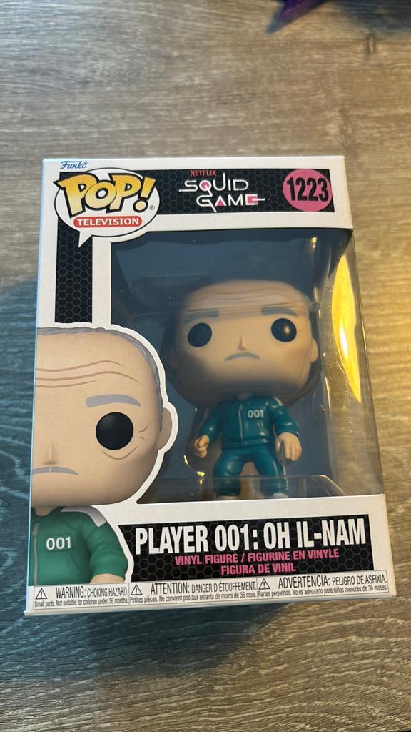 Funko Pop! Squid Game Player 001: Oh Il-nam #1223, Ophalen of Verzenden, Nieuw