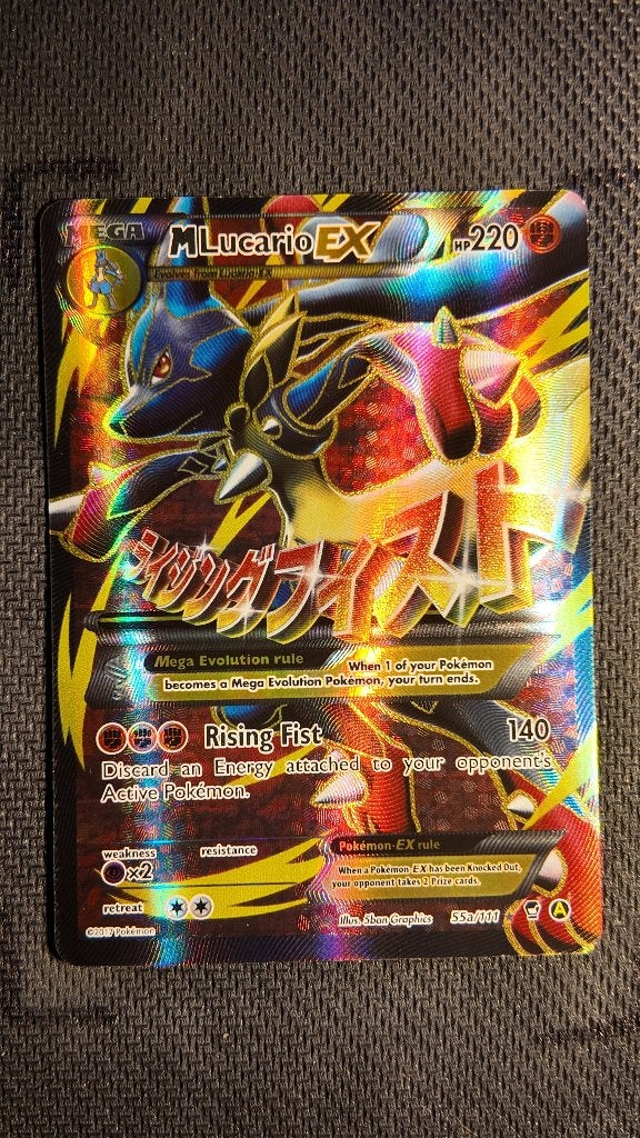 M Lucario-EX 55a Furious Fists | Pokemon kaart, Ophalen, Zo goed als nieuw, Losse kaart, Foil