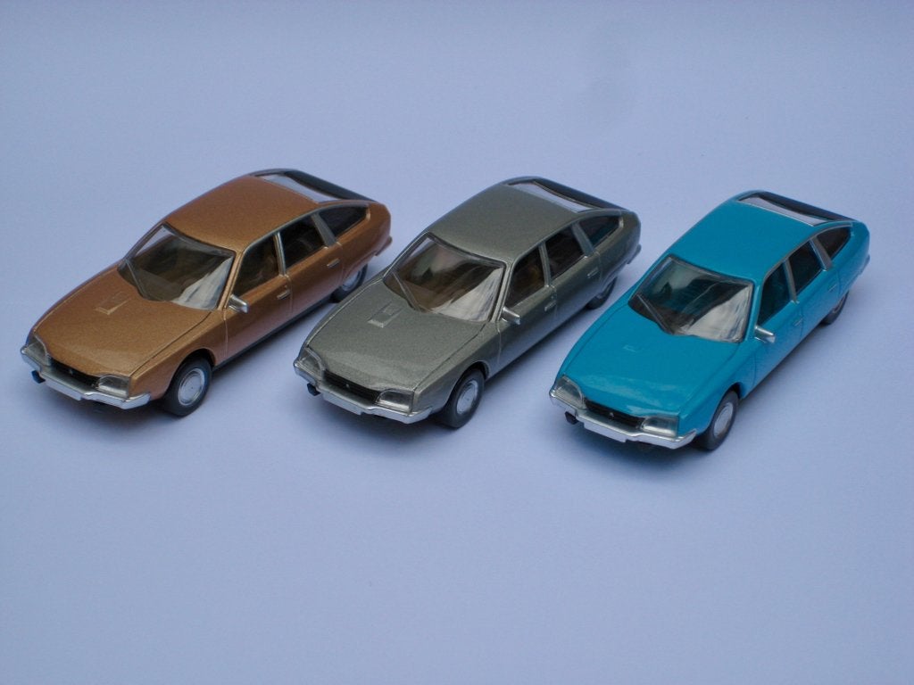 Citroen CX blauw of grijs Norev 1:64 3 Inch, Ophalen of Verzenden, Nieuw, Auto