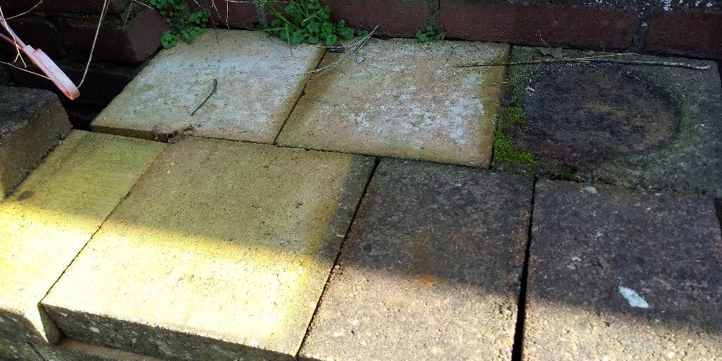terrastegels, Tuin en Terras, Ophalen, Gebruikt, Overige materialen, Terrastegels
