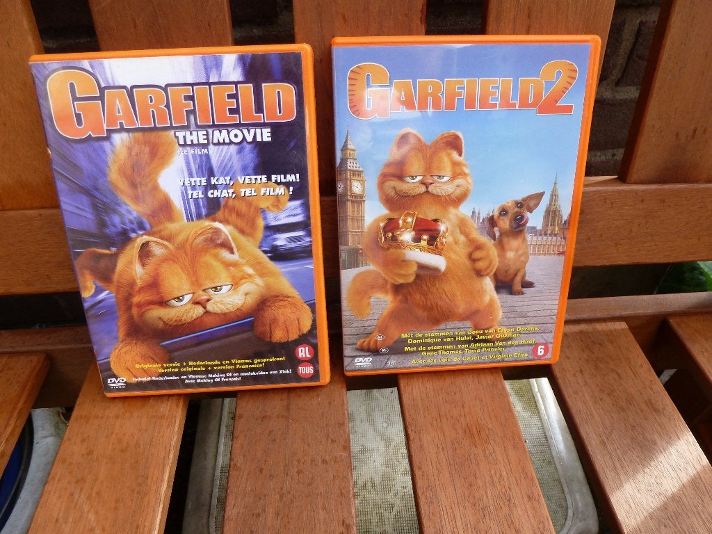 Garfield 2 x dvd, Alle leeftijden, Ophalen of Verzenden, Zo goed als nieuw