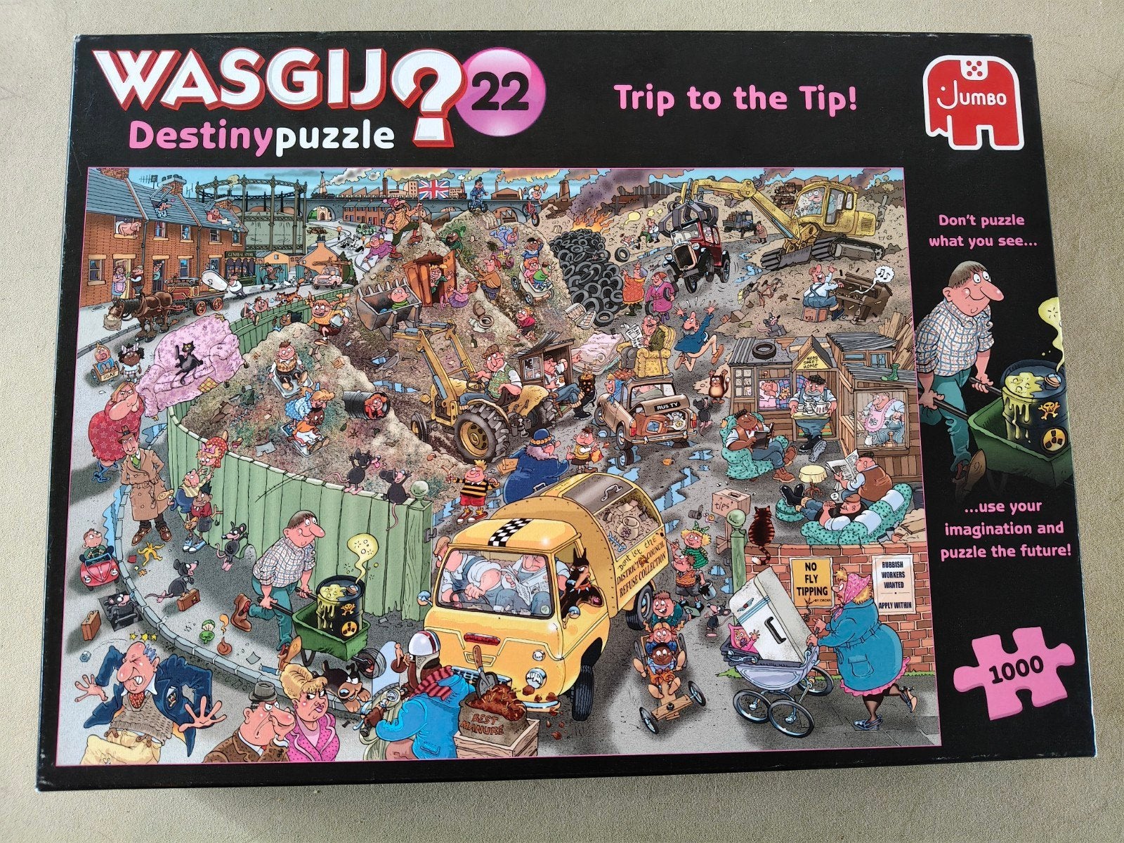 wasgij puzzel 1000 stukjes, Ophalen, 500 t/m 1500 stukjes, Zo goed als nieuw