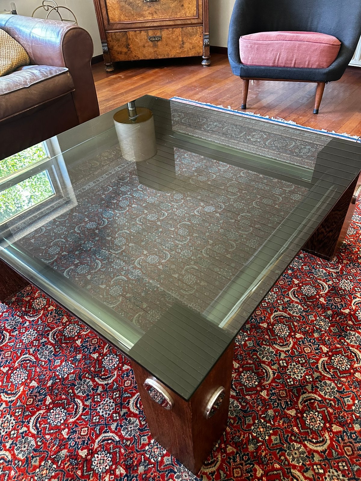 Vintage design salontafel Martin Visser, Huis en Inrichting, Tafels | Salontafels, Ophalen, Gebruikt, 100 tot 150 cm, Vierkant