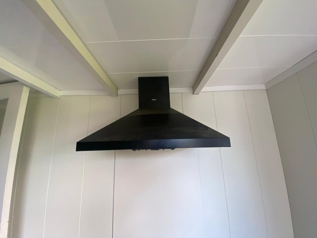 ETNA Afzuigkap AP360ZT - Zwart, 60cm, Ophalen, Gebruikt, Wandschouwkap, Vrijstaand