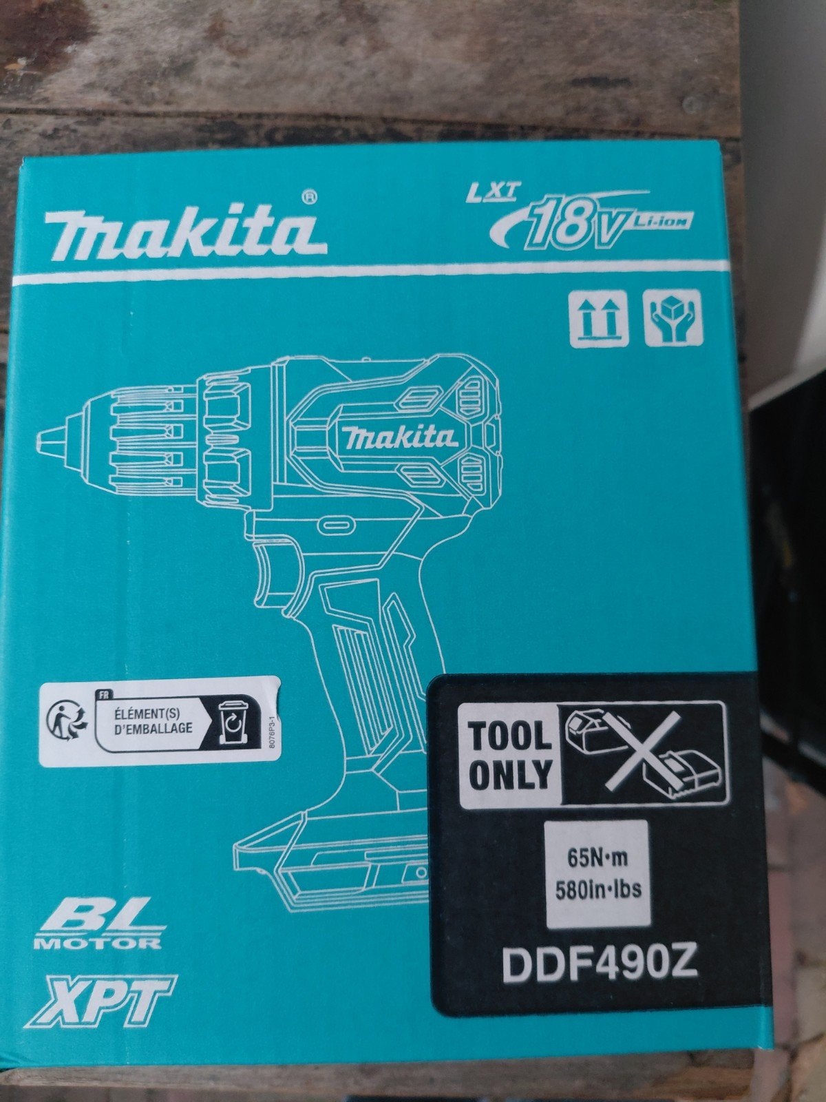 Makita DDF490Z 18V LXT BL Motor Boor-/Schroefmachine, 600 watt of meer, Variabele snelheid, Verzenden, Nieuw