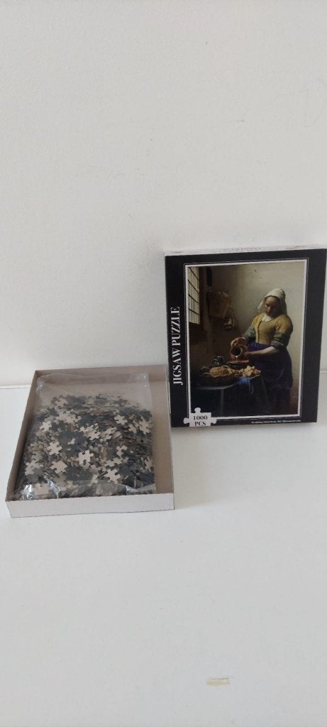 Nieuw! leg Puzzel 1000 - Het Melkmeisje Vermeer Zak geseald, Ophalen of Verzenden, 500 t/m 1500 stukjes, Nieuw, Legpuzzel