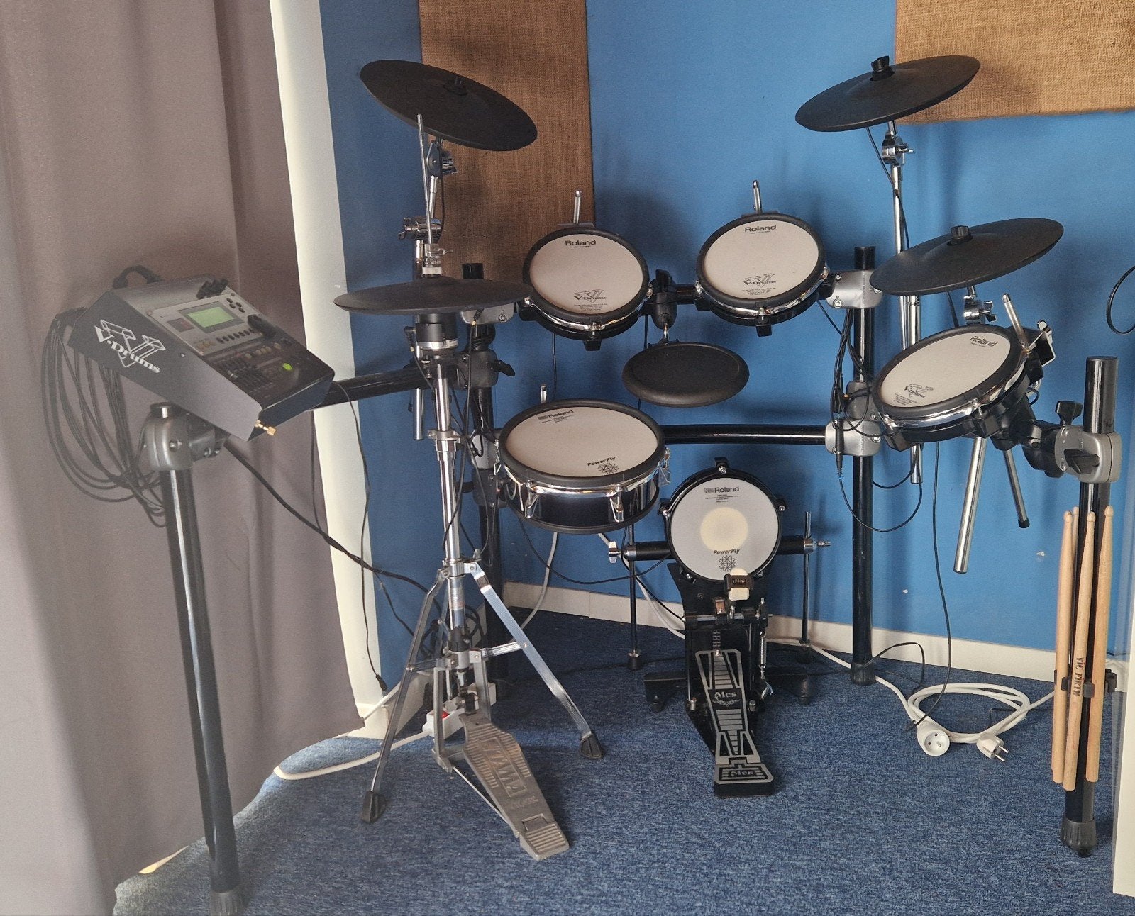 Roland TD-12 V-Drums in goede staat, inclusief reistassen, Muziek en Instrumenten, Drumstellen en Slagwerk, Ophalen, Gebruikt