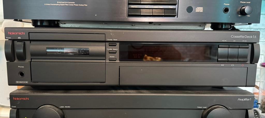 Nakamichi CassetteDeck 1.5, 3 koppen deck, 100% gereviseerd., Ophalen, Enkel, Overige merken, Tiptoetsen
