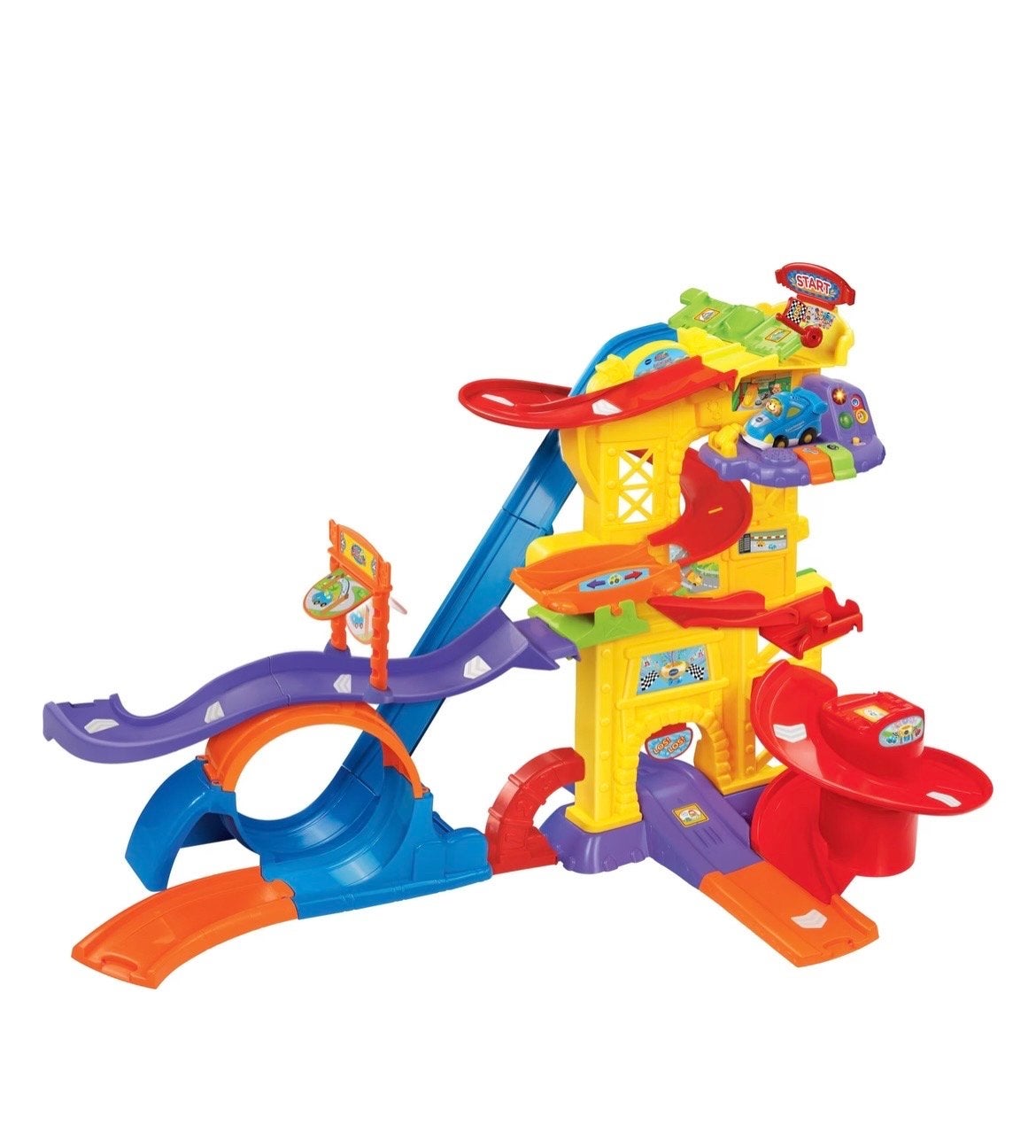 VTech Toet Toet Auto's Super Autopark met 3 auto's, Overige merken, Ophalen of Verzenden, Met looping, Elektrisch