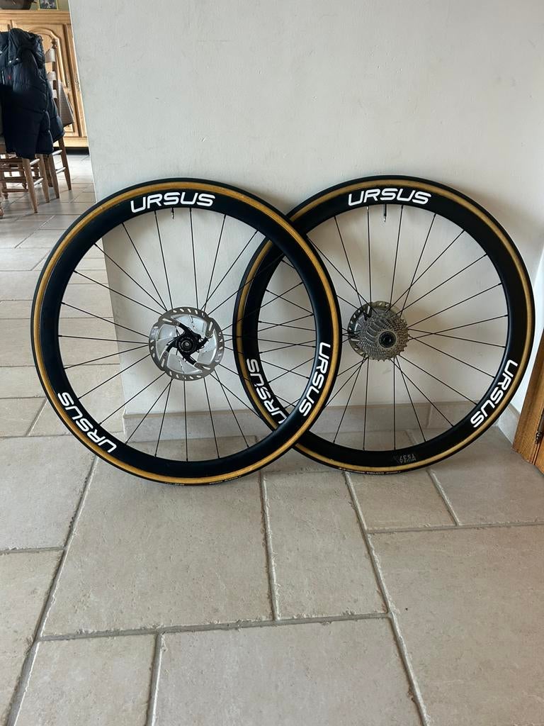 Ursus miura ts37 koers/ crosswielset tubewielen, Zo goed als nieuw, Racefiets, Carbon, Ophalen