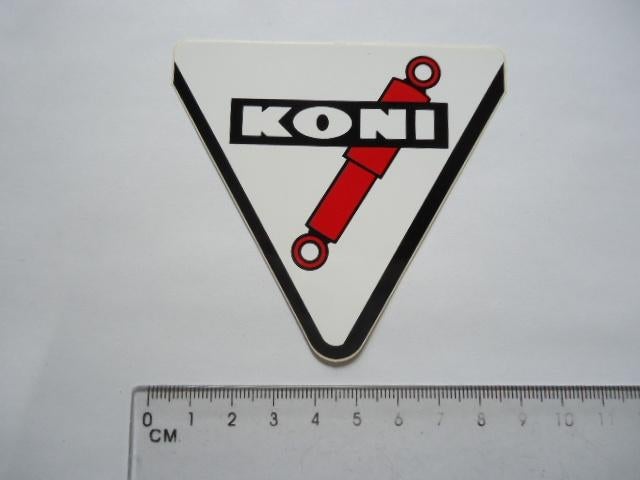 sticker KONI origineel scooter race rally autosport motorspo, Verzenden, Zo goed als nieuw