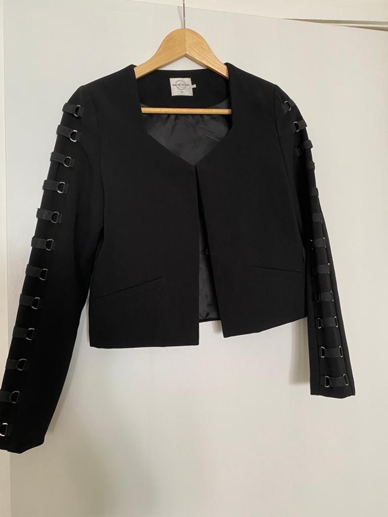 Zwart jasje, Tailor Elbaz, maat 34, vraagprijs 15 eur., Ophalen of Verzenden, Zo goed als nieuw, Maat 34 (XS) of kleiner, Zwart