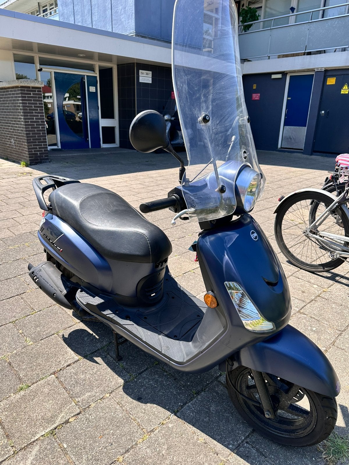 Sym fiddle 2 brom 2022, lage km, Fietsen en Brommers, Scooters | SYM, Ophalen, Gebruikt, Maximaal 45 km/u, Benzine