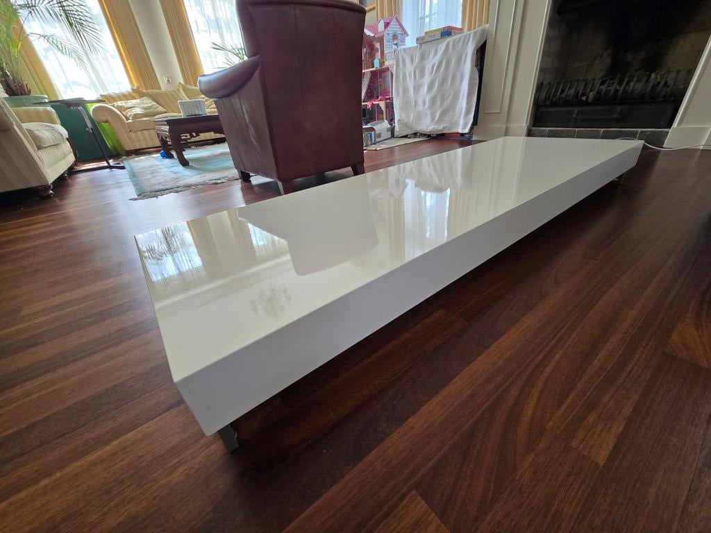 Moderne strakke designer laktafel, Ophalen, Overige materialen, Gebruikt, 50 tot 100 cm