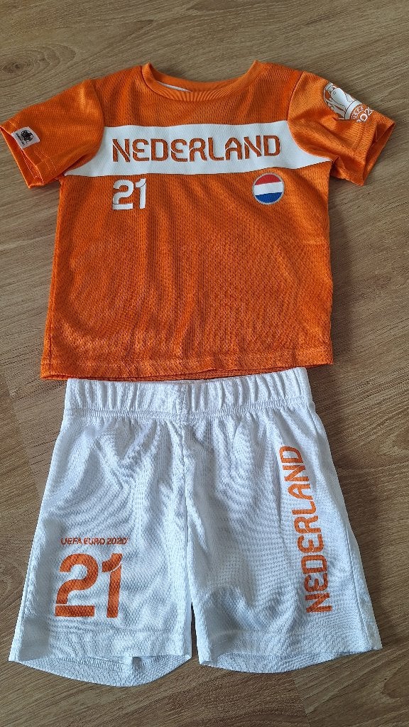 Voetbalset Nederlands elftal maat 98, Maat XS of kleiner, Ophalen of Verzenden, Gebruikt, Set
