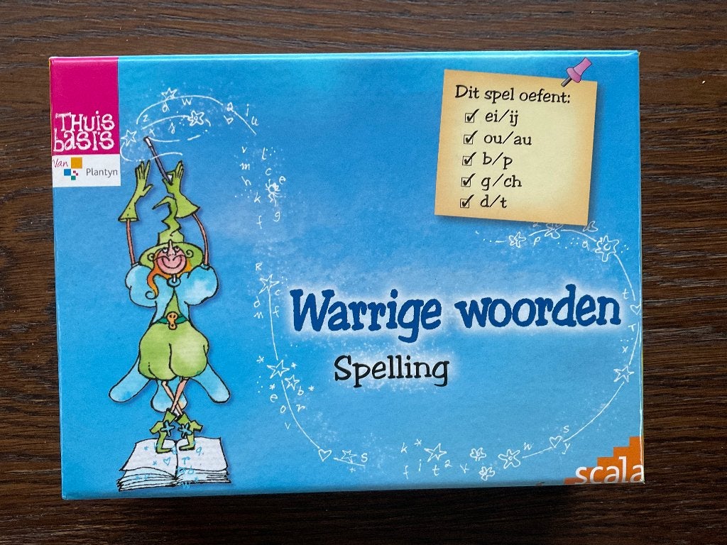 Warrige woorden spelling Spel, Ophalen, Zo goed als nieuw, Van Plantyn