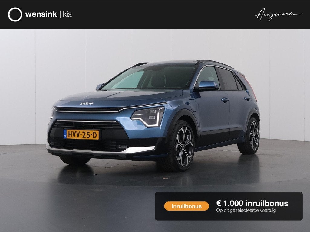 Kia Niro 1.6 GDi PHEV ExecutiveLine | Panoramadak | Harman/k, Auto's, Kia, Gebruikt, Euro 6, Blauw, 171 pk