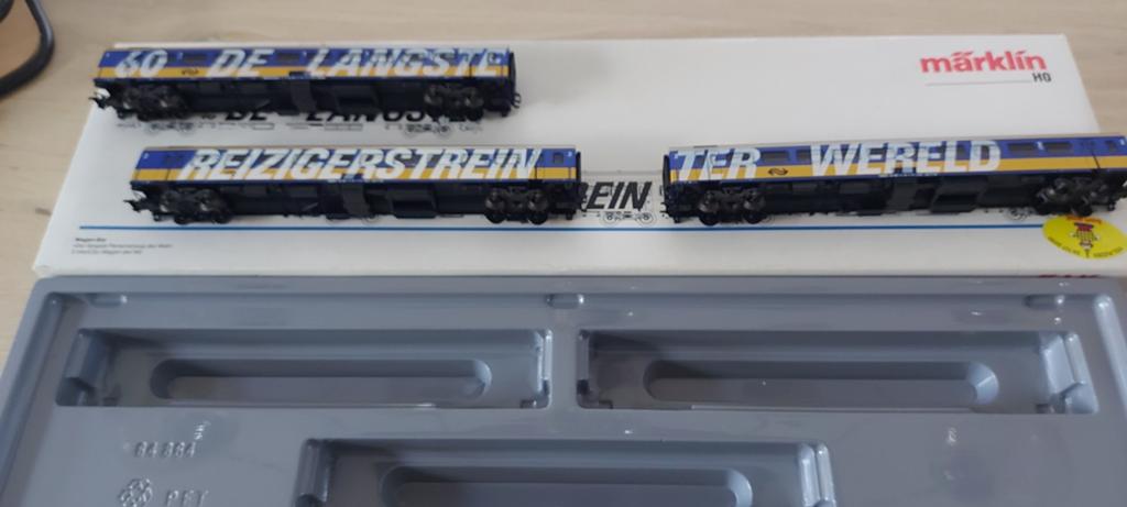 3 dlg Märklin NS langste reizigerstrein ter wereld artnr4391, Wisselstroom, Wagon, Ophalen of Verzenden, Märklin