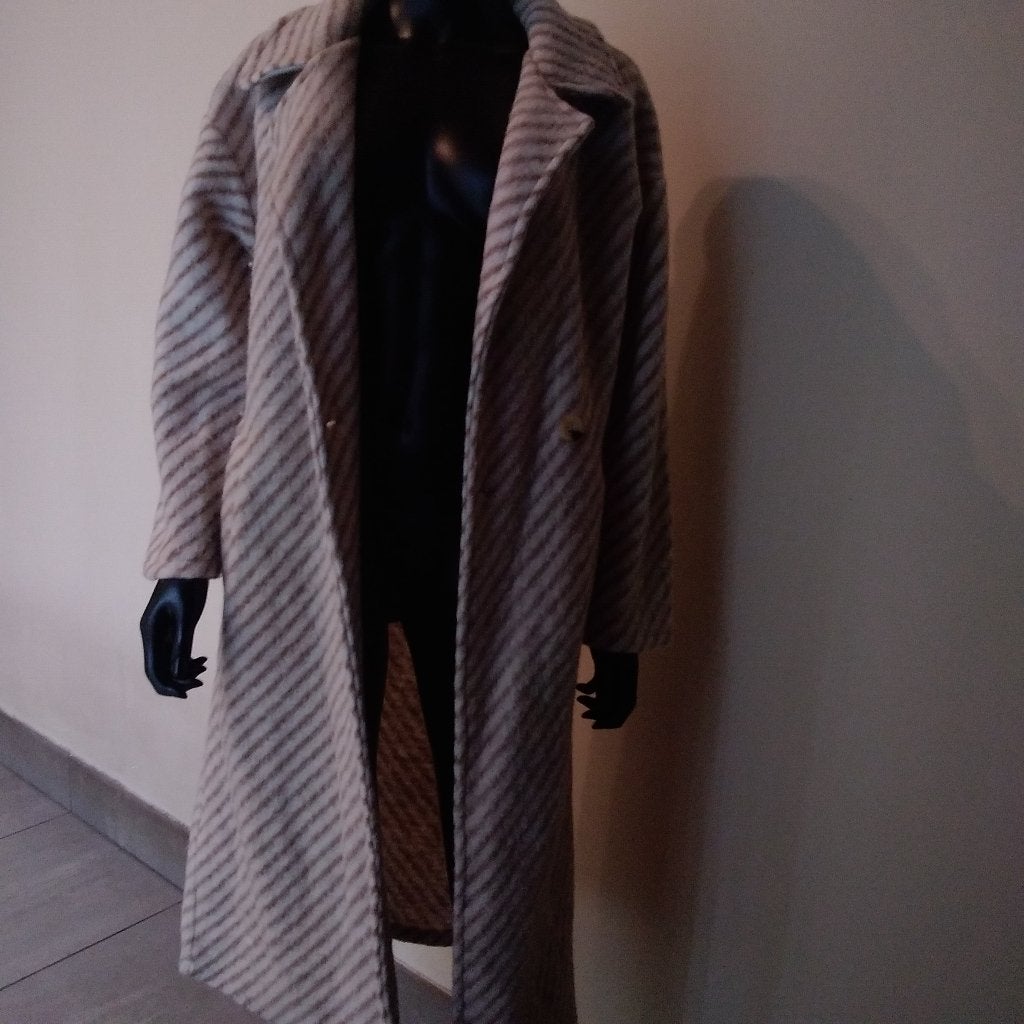 Lange vintage mantel, Kleding | Dames, Lange vintage mantel, Verzenden, Gedragen
