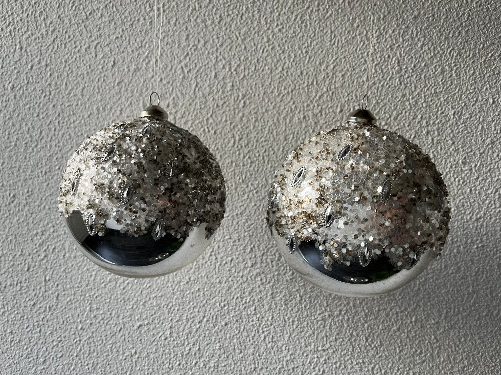 Mooie Strass kerstballen  merk SIA, Diversen, Ophalen of Verzenden, Nieuw