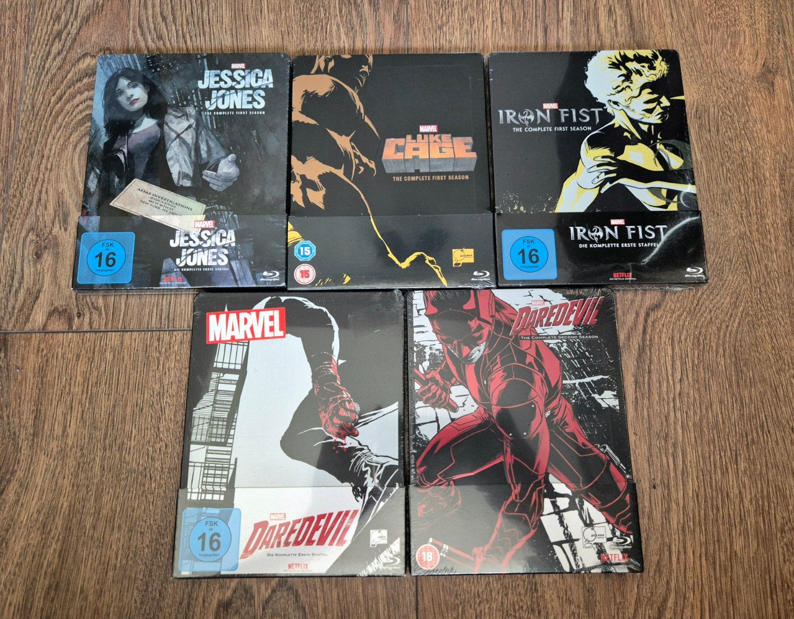 Marvel Netflix Series - Blu-Ray Steelbook Ltd collectie, Vanaf 16 jaar, Actie, Ophalen of Verzenden, Zo goed als nieuw