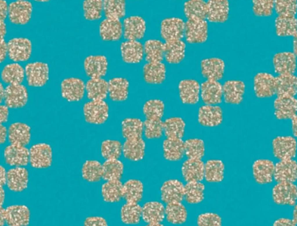 Behang,turquoise met metallic glans, NU per rol voor, Huis en Inrichting, Stoffering | Behang, Ophalen, 75 m² of meer, Blauw,  hotel chique, modern, luxe interieur, kleurrijke interieurs.
