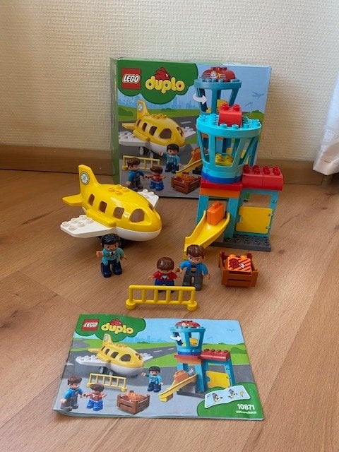 Duplo, vliegveld: vliegtuig glijbaan set 10871 compleet doos, Inclusief instructies, Gebruikt, Ophalen of Verzenden, Duplo
