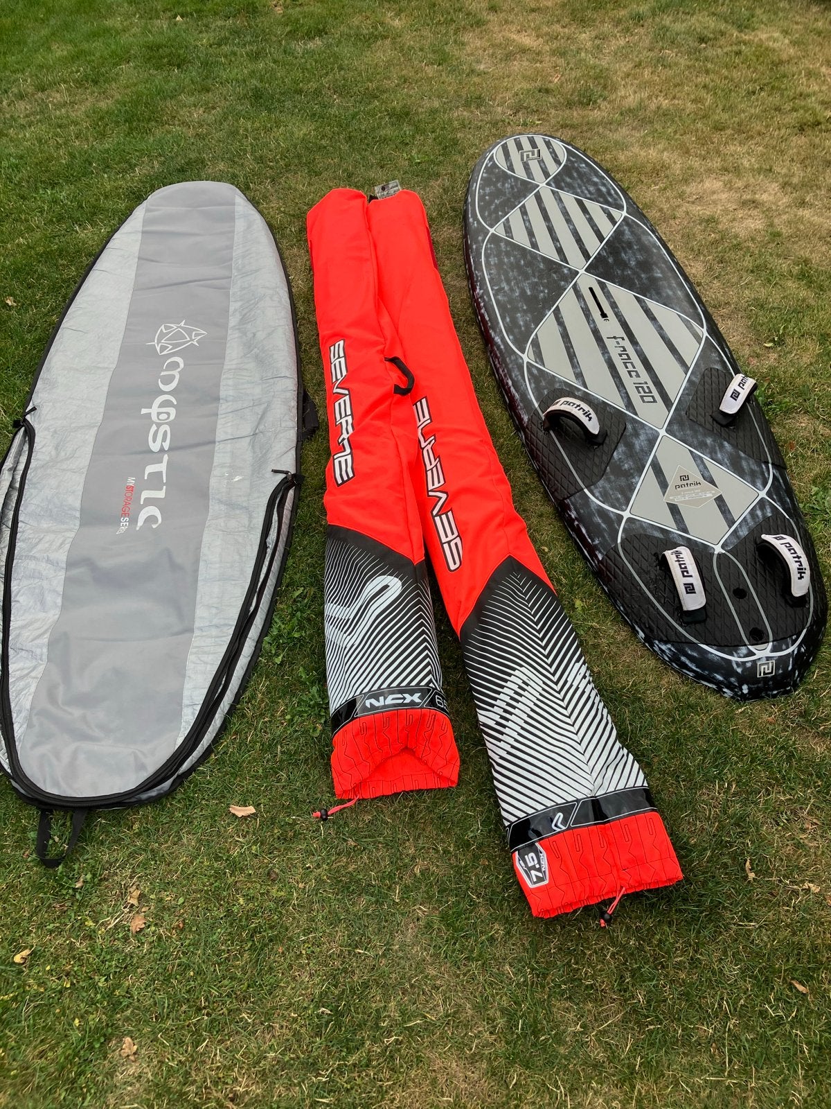 Patrik Diethelm F-Race 120 Windsurfset met Severne Zeilen, Ophalen, Gebruikt, Minder dan 250 cm, Patrik Diethelm
