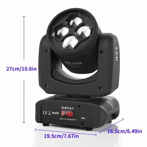 DJLicht 80W beam movinghead met 8 gobo's en 8 kleuren, Geluidgestuurd, ., Nieuw, Ophalen of Verzenden