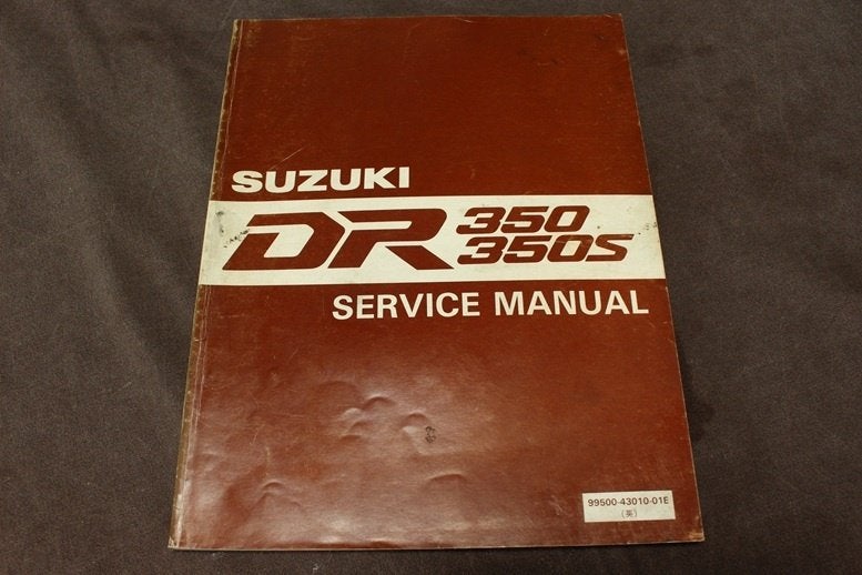 Suzuki DR350 S 1990 motorcycle service manual DR 350, Ophalen of Verzenden, Suzuki