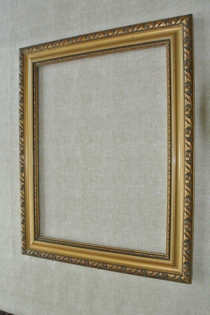 Antieke schilderijlijst gouden lijst, Ophalen of Verzenden, Met sierrand, Schilderijlijst