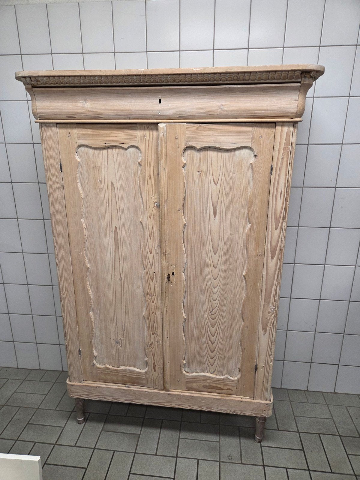 oud grenen biedermeierkast legkast kast, Ophalen, Gebruikt, 50 tot 70 cm, 105 cm of meer