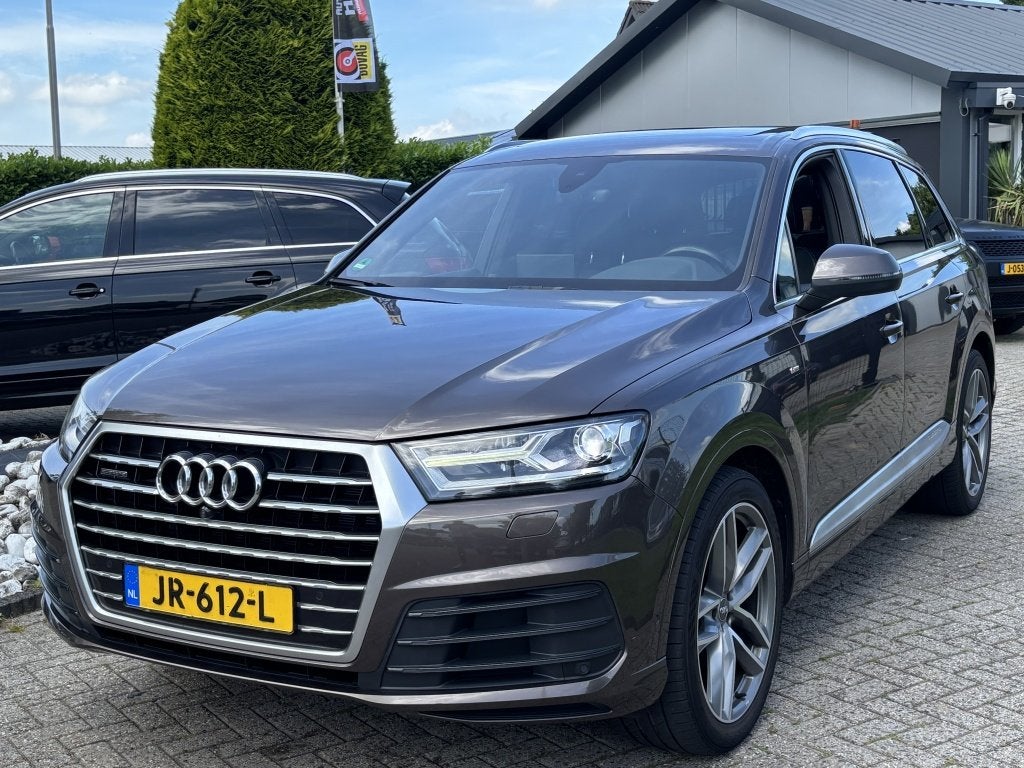 Audi Q7 3.0 TDI Quattro S-Line 2016 7-Persoons NL Auto, Auto's, Automaat, Gebruikt, 7 stoelen, Bedrijf