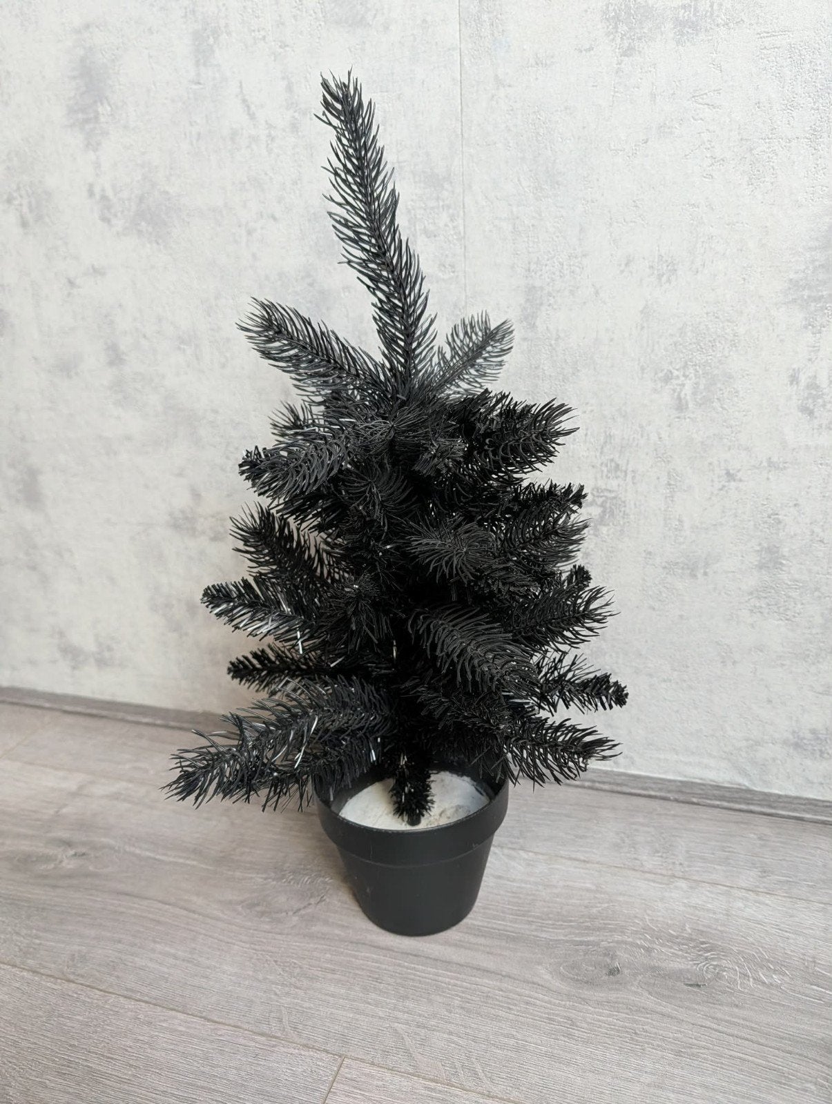 kerstboom zwart - kunst - 50 cm hoog, Ophalen of Verzenden