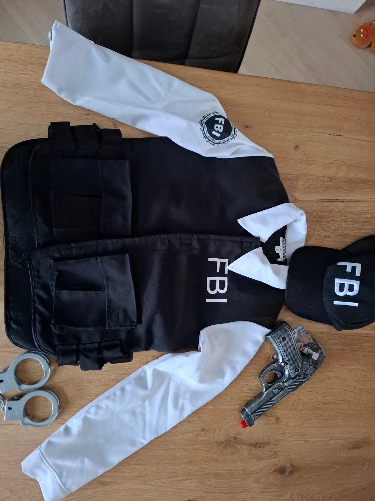 FBI Agent Verkleedpak voor Kinderen - Maat 140, Ophalen of Verzenden, Zo goed als nieuw, 134 t/m 140, Jongen of Meisje