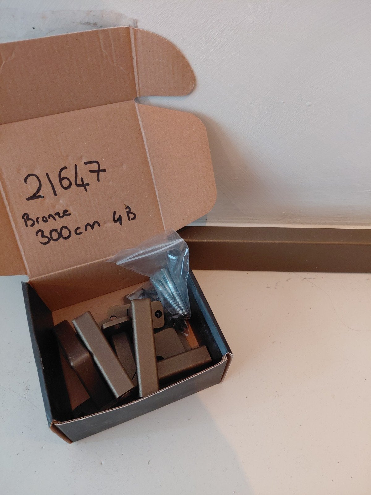 Bronzen Stalen Trapleuning 3 meter - Nieuw!, Doe-het-zelf en Verbouw, Ophalen, Nieuw, Trap, 2 tot 4 meter
