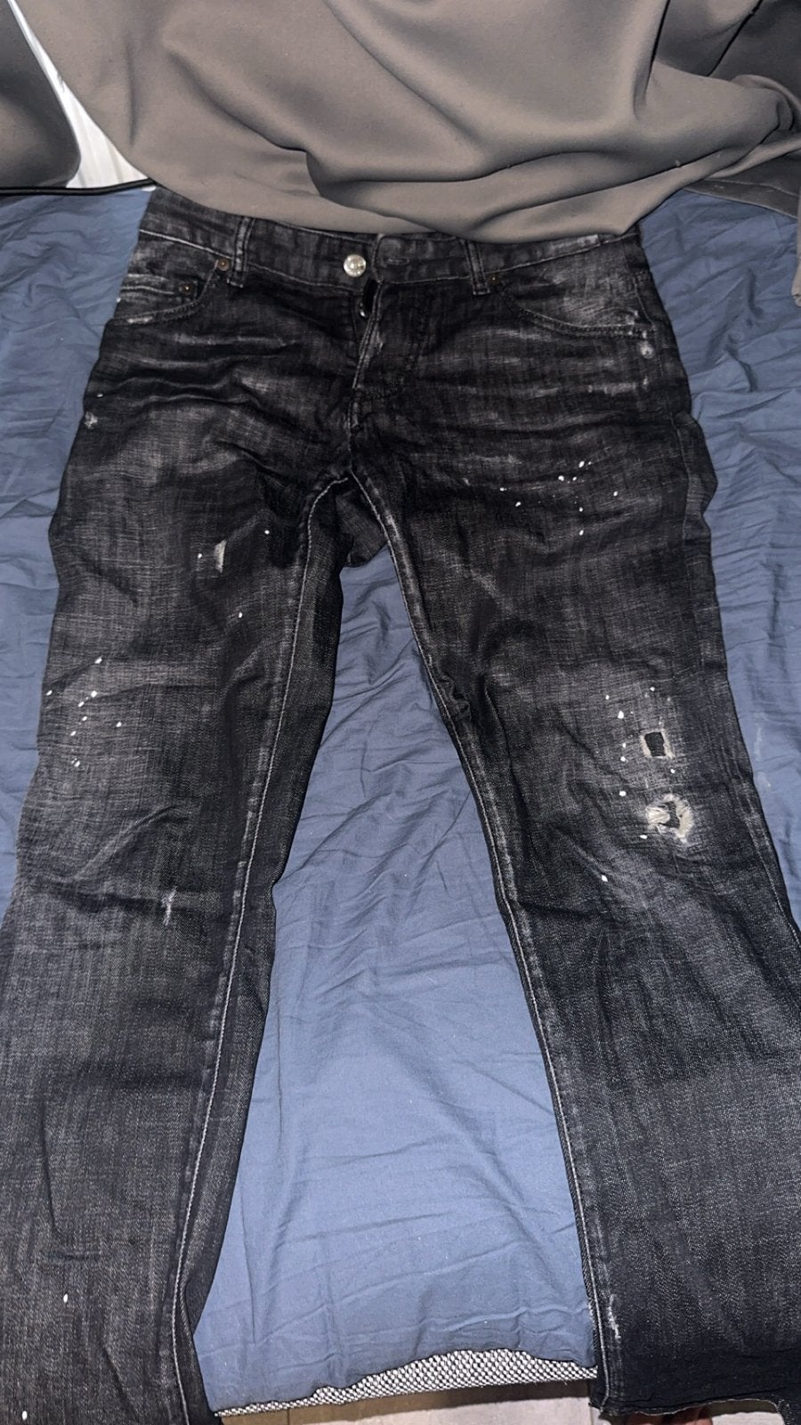 Dsquared2 Jeans Zwart - Maat 16Y, Ophalen of Verzenden, Gedragen, Zwart, Overige jeansmaten