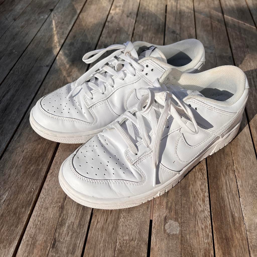 Nike Dunk Mid witte sneakers - Maat 40, Ophalen, Wit, Sneakers of Gympen, Nike