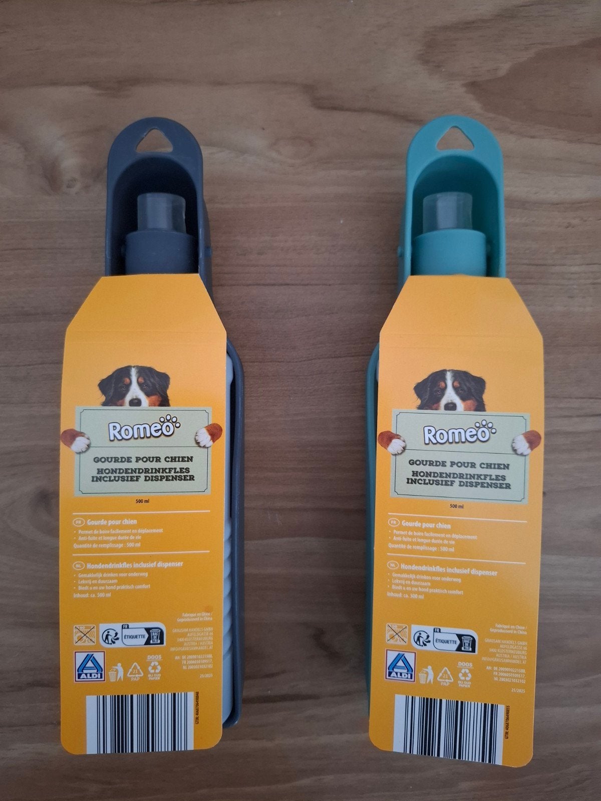 2 Drinkflessen honden voor onderweg, Dieren en Toebehoren, Ophalen, Nieuw
