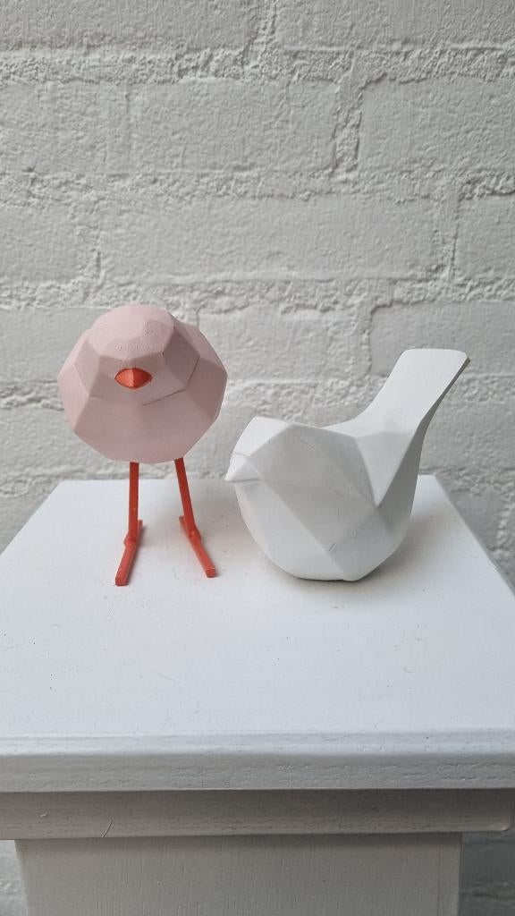 2 origami vogeltjes, Antiek en Kunst, Ophalen of Verzenden