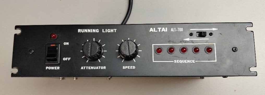 240 Volt lichtorgel, looplicht, running light, Ophalen of Verzenden, Gebruikt, Licht, Geluidgestuurd