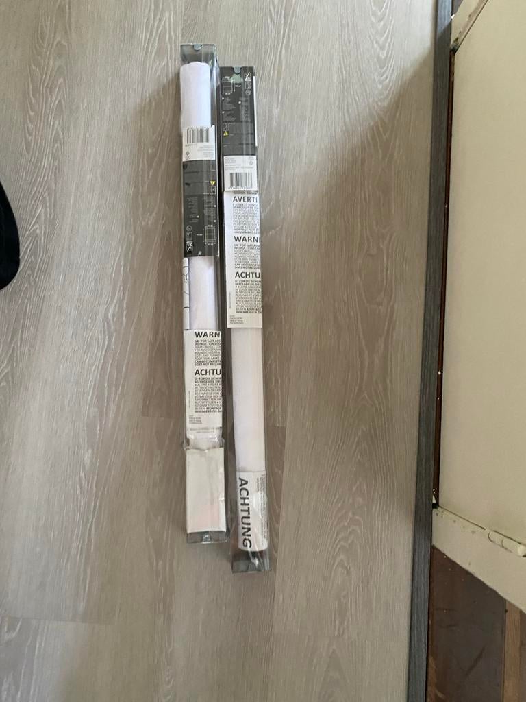 2x Witte Rolgordijnen - 60x190 cm, Ophalen, Wit, Nieuw, 50 tot 100 cm