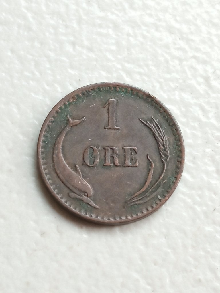 Denemarken 1 ore 1882., Ophalen of Verzenden, Overige landen, Losse munt