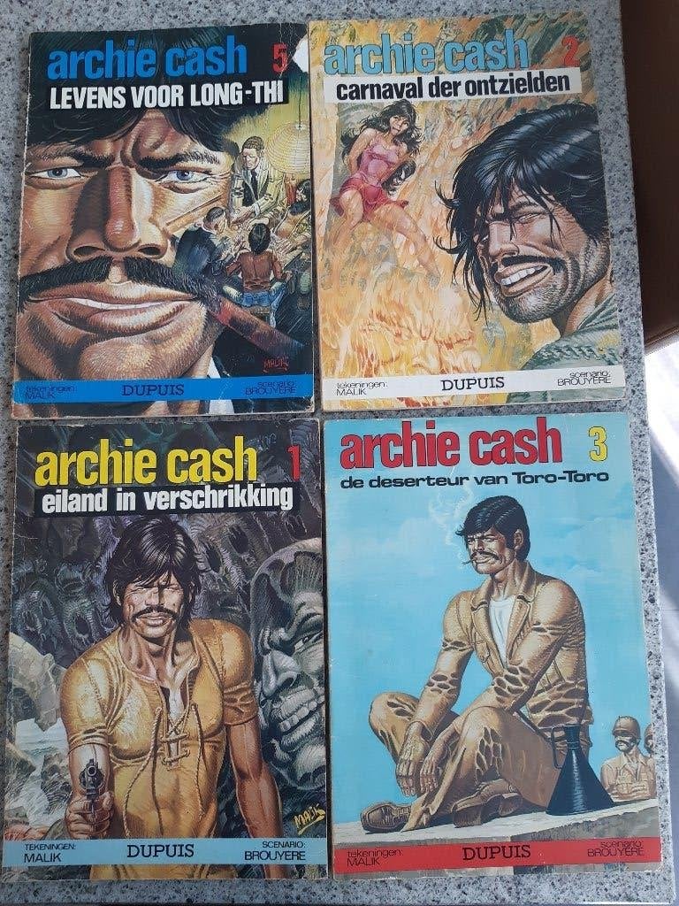 ARCHIE CASH, DUPUIS, 4 STUKS, Meerdere stripboeken, Ophalen of Verzenden, Gelezen