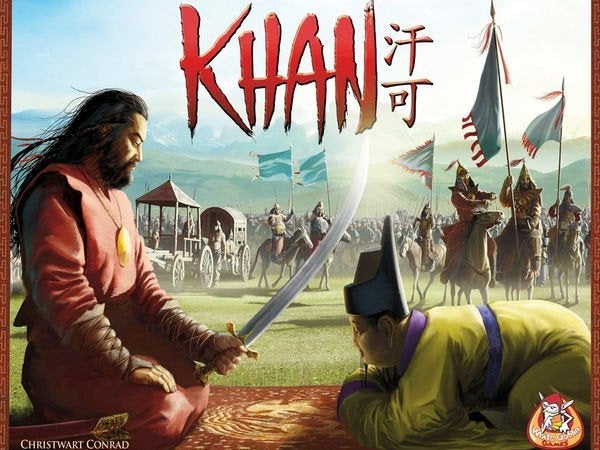 Bordspel Khan, Drie of vier spelers, Ophalen of Verzenden, Gebruikt, White Goblin Games